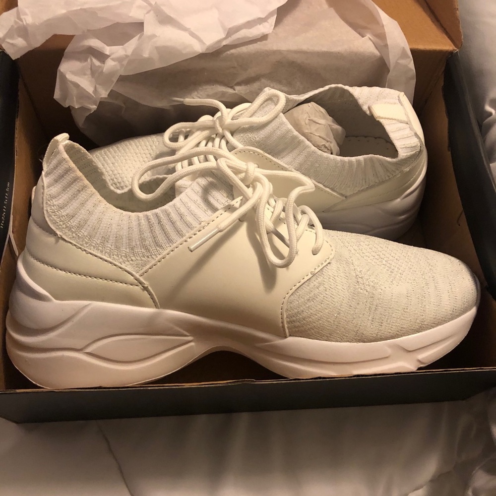 Fashion Nova White Chunky Sneakers